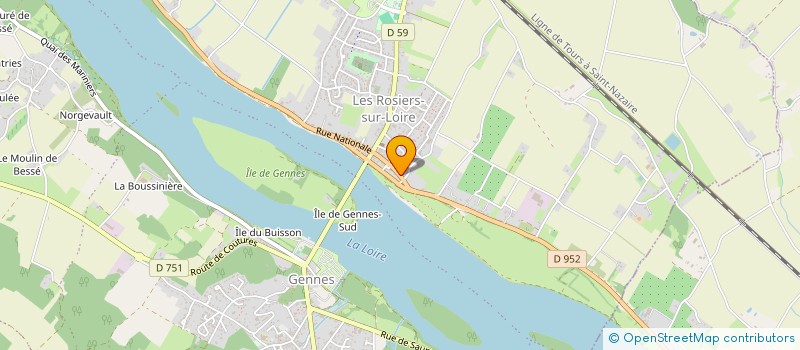 localisation de l'entreprise SCI DOMAINE DE L'OIE ROUGE à GENNES-VAL-DE-LOIRE