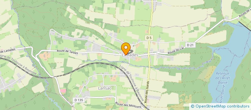 localisation de l'entreprise SCI DOMAINE DE L'ORANGERIE  LASLADES