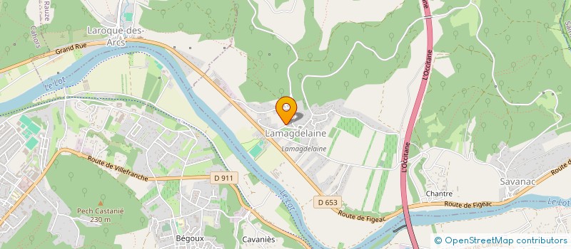 localisation de l'entreprise SCI DOMAINE DE L OURS  LAMAGDELAINE