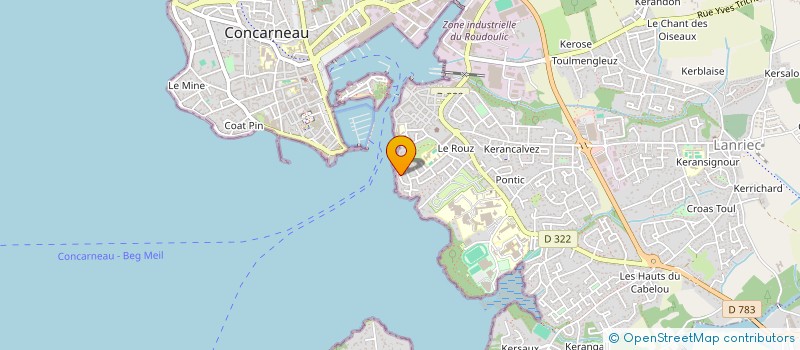 localisation de l'entreprise SCI DOMAINE DE LA BALISE  CONCARNEAU