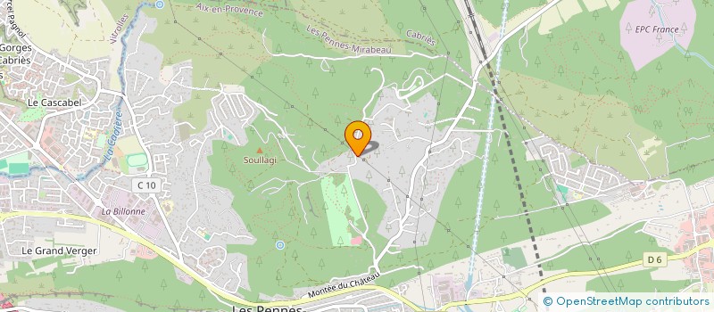 localisation de l'entreprise SCI DOMAINE DE LA BILLONE à LES PENNES MIRABEAU