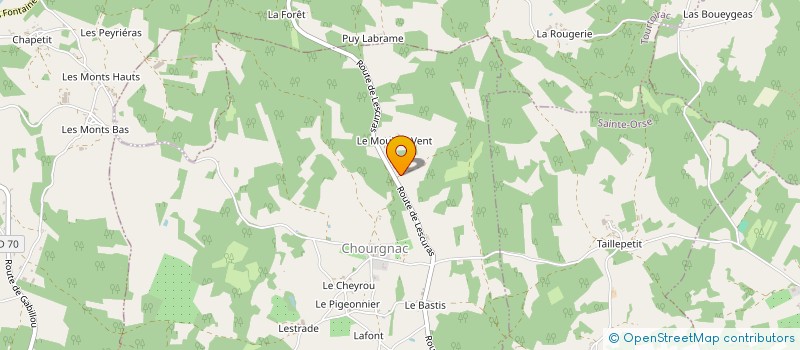 localisation de l'entreprise SCI DOMAINE DE LA BORIE  CUBJAC-AUVEZERE-VAL D'ANS