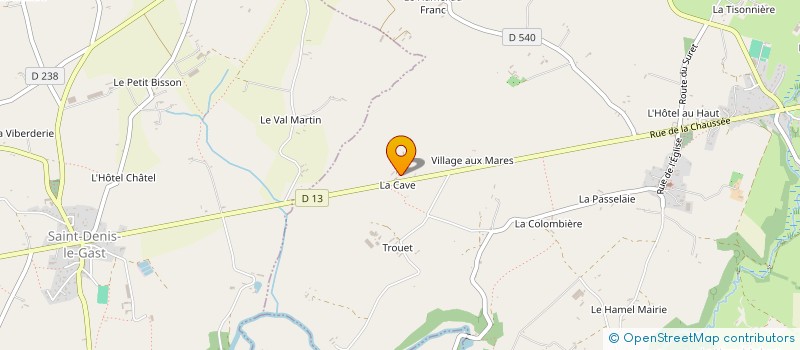 localisation de l'entreprise SCI DOMAINE DE LA CAVE  HAMBYE