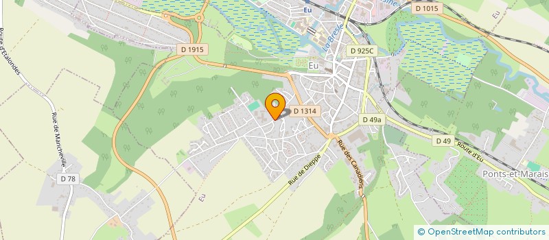 localisation de l'entreprise SCI DOMAINE DE LA COMTE D'EU  EU