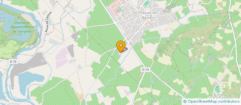 localisation de l'entreprise SCI  DOMAINE DE LA CONDAMINE  THEZAN-LES-BEZIERS