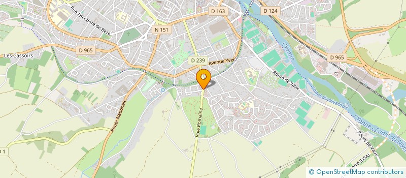 localisation de l'entreprise SCI DOMAINE DE LA CRAS à AUXERRE