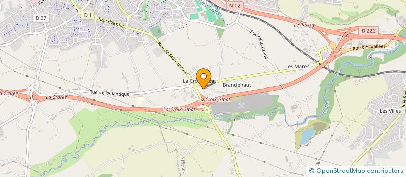 localisation de l'entreprise SCI DOMAINE DE LA CROIX  TREGUEUX