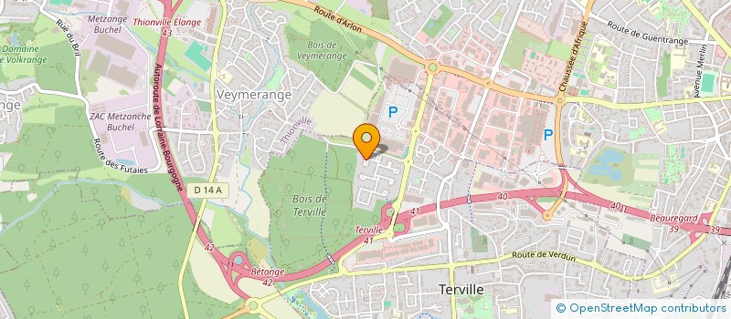 localisation de l'entreprise SCI  DOMAINE DE LA FORET  TERVILLE