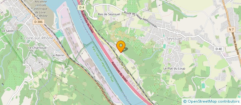 localisation de l'entreprise SCI DOMAINE DE LA GARDIERE  SEYSSUEL