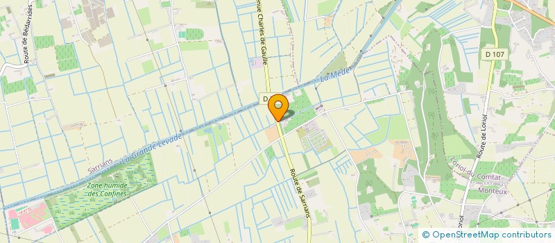 localisation de l'entreprise SCI DOMAINE DE LA LEVADE  MONTEUX