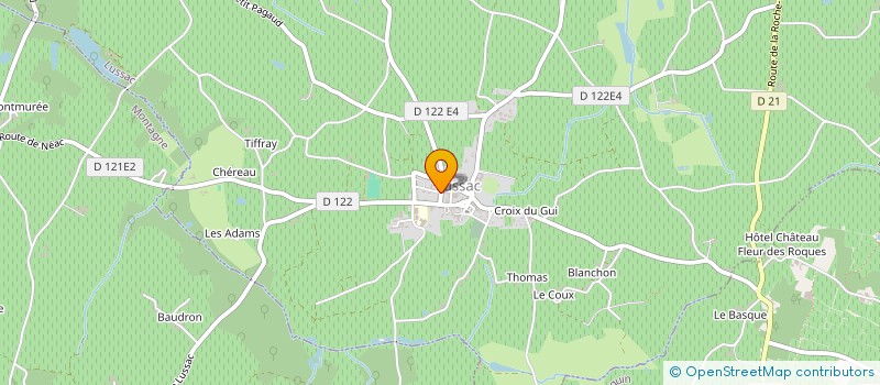 localisation de l'entreprise SCI DOMAINE DE LA PALUE à LUSSAC