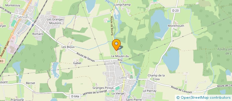 localisation de l'entreprise SCI DOMAINE DE LA PRAIRIE  LENT