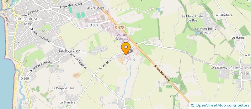 localisation de l'entreprise SCI DOMAINE DE LA SANTE  SAINT-PAIR-SUR-MER