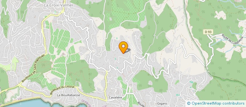 localisation de l'entreprise SCI DOMAINE DE LA SEGURANE à LA CROIX-VALMER