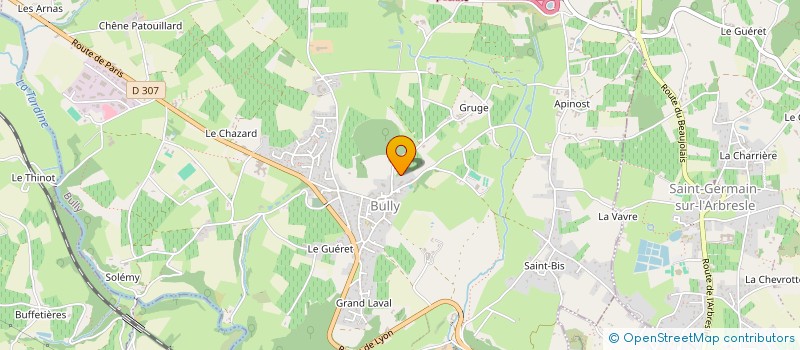 localisation de l'entreprise SCI DOMAINE DE LA TARDIVIERE  BULLY