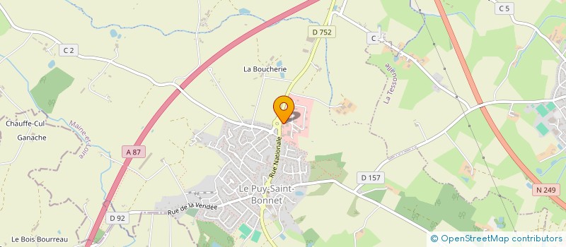localisation de l'entreprise SCI DOMAINE DE LA TREMBLAIE à CHOLET
