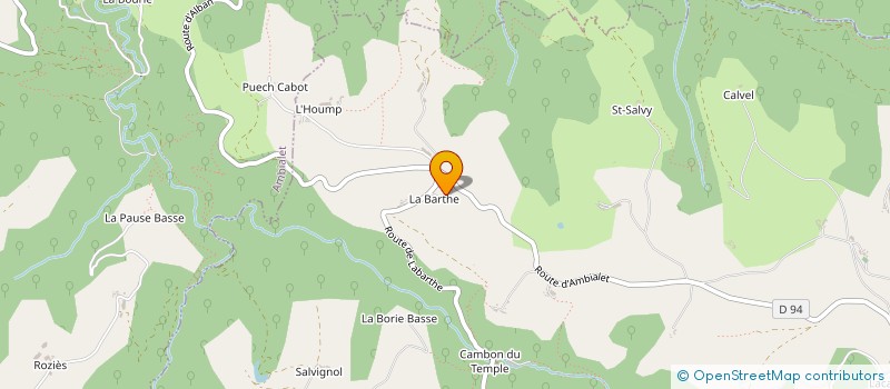 localisation de l'entreprise SCI DOMAINE DE LABADIE  VILLEFRANCHE D'ALBIGEOIS