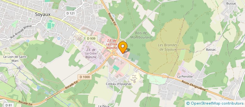 localisation de l'entreprise SCI DOMAINE DE MONTBOULARD  SOYAUX