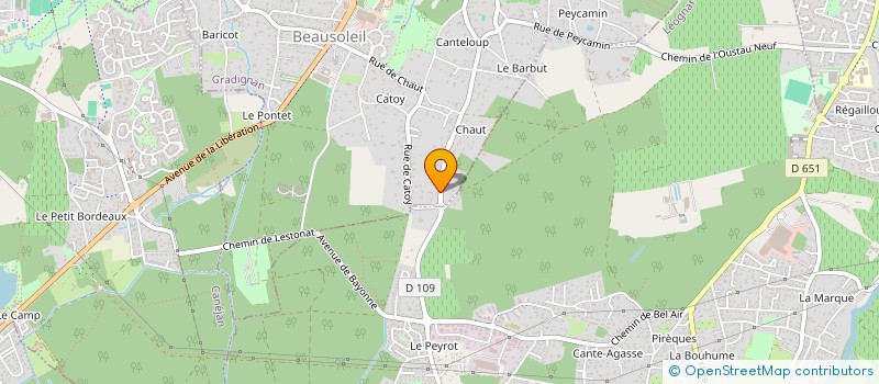 localisation de l'entreprise SCI DOMAINE DE PARDEILHAN  GRADIGNAN