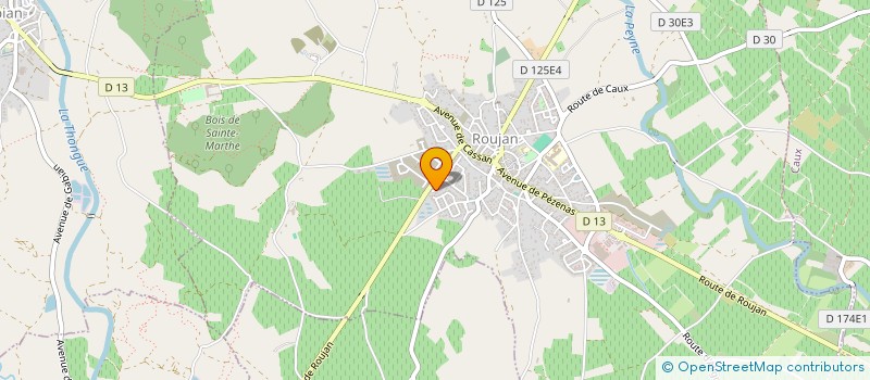 localisation de l'entreprise SCI DOMAINE DE ROGANI -S.G.-  ROUJAN