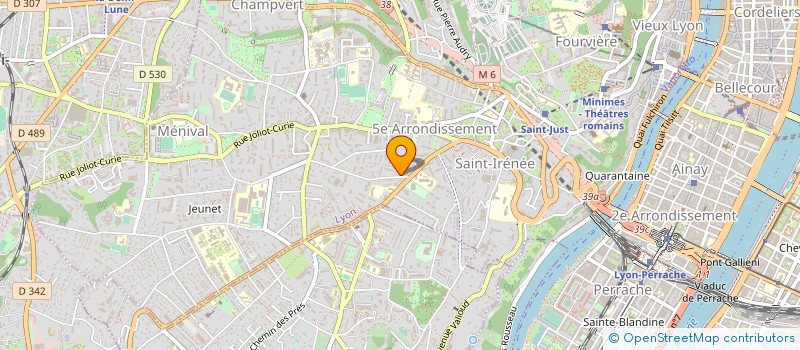 localisation de l'entreprise SCI DOMAINE DE SAINT-CHAMANT  LYON