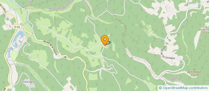 localisation de l'entreprise SCI DOMAINE DE SALOJOUR  LA CASSAGNE