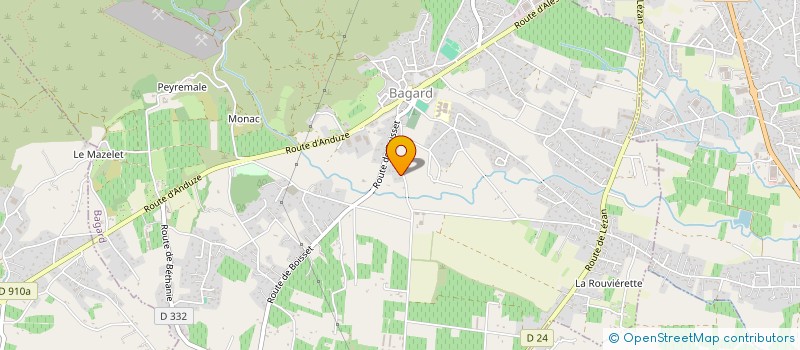 localisation de l'entreprise SCI DOMAINE DE SOPHIA  BAGARD