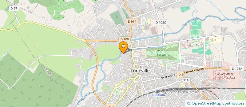 localisation de l'entreprise SCI DOMAINE DE STANISLAS  LUNEVILLE