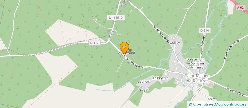 localisation de l'entreprise SCI DOMAINE DE TOEBAERTS  SAINT-MICHEL-DE-RIEUFRET