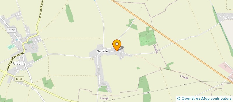 localisation de l'entreprise SCI DOMAINE DES 2 TILLEULS  CLAVILLE