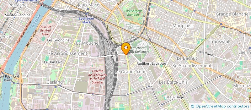 localisation de l'entreprise SCI DOMAINE DES BERTRAND  LYON