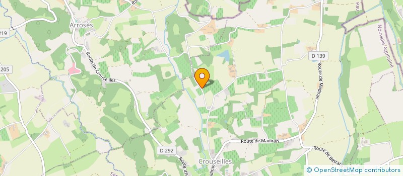 localisation de l'entreprise SCI DOMAINE DES BORIES  CROUSEILLES