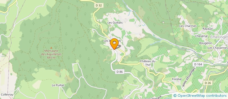 localisation de l'entreprise SCI DOMAINE DES BRIGANDS  VAUXRENARD