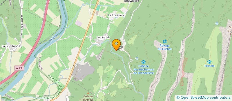 localisation de l'entreprise SCI DOMAINE DES CHARPENEYS  POLIENAS