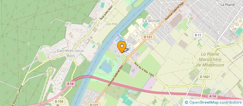 localisation de l'entreprise SCI DOMAINE DES CHENES  MONTESSON