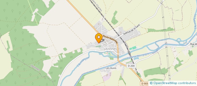 localisation de l'entreprise SCI DOMAINE DES DOUVES  LEZINNES