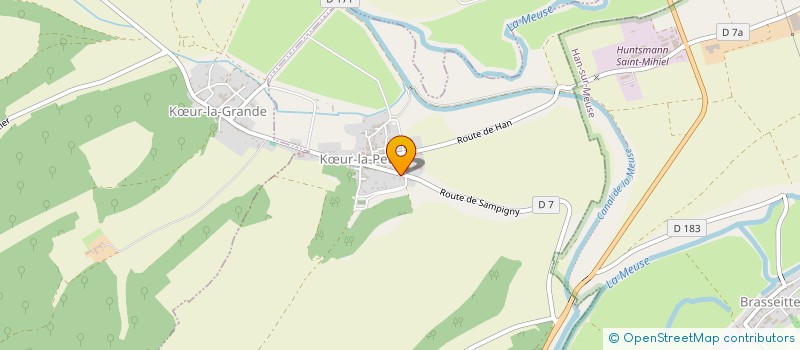 localisation de l'entreprise SCI DOMAINE DES KOEURS à KŒUR-LA-PETITE