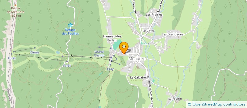 localisation de l'entreprise SCI DOMAINE DES MATEAUX  AUTRANS-MEAUDRE EN VERCORS