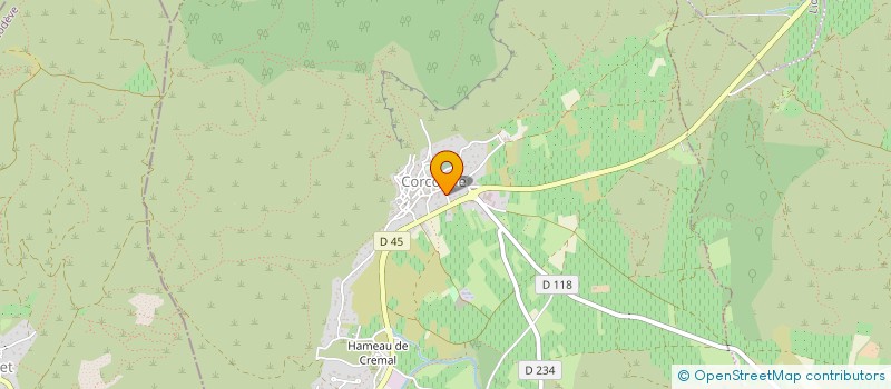 localisation de l'entreprise SCI DOMAINE DES QUATRE OLIVIERS  CORCONNE