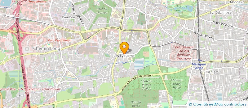 localisation de l'entreprise SCI DOMAINE DES ROSES  MERIGNAC