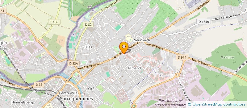 localisation de l'entreprise SCI DOMAINE DES STRELITZIAS à SARREGUEMINES
