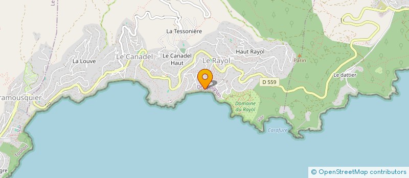 localisation de l'entreprise SCI DOMAINE DU BAILLI à RAYOL-CANADEL-SUR-MER