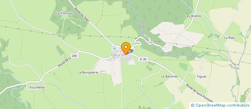 localisation de l'entreprise SCI DOMAINE DU CORGENAY  FLEURIEL