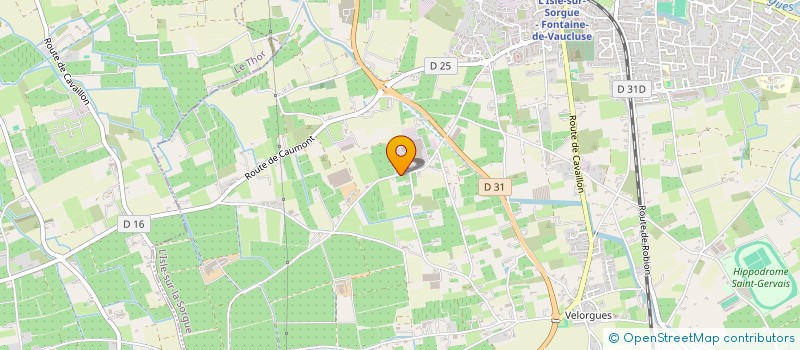 localisation de l'entreprise SCI DOMAINE DU GRAND PIGEOLET  L'ISLE-SUR-LA-SORGUE