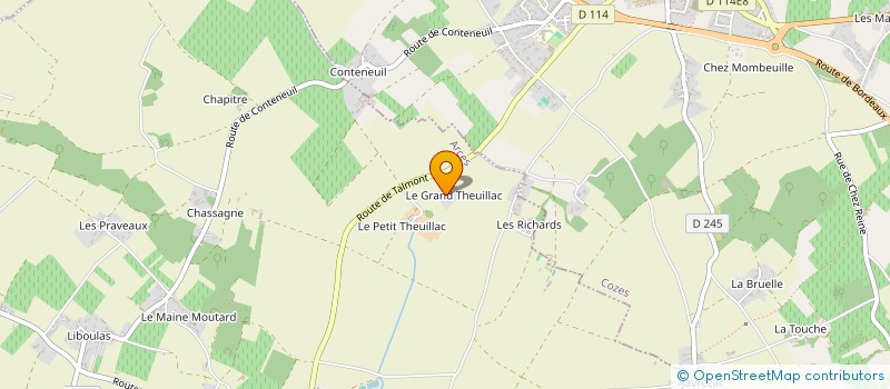 localisation de l'entreprise SCI DOMAINE DU GRAND THEUILLAC  ARCES