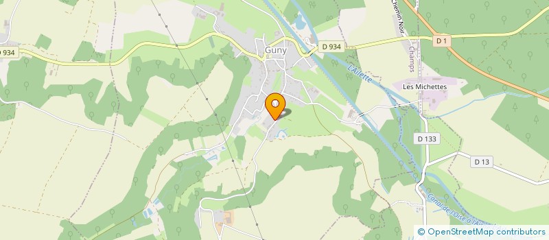 localisation de l'entreprise SCI DOMAINE DU MONT DE GUNY  GUNY