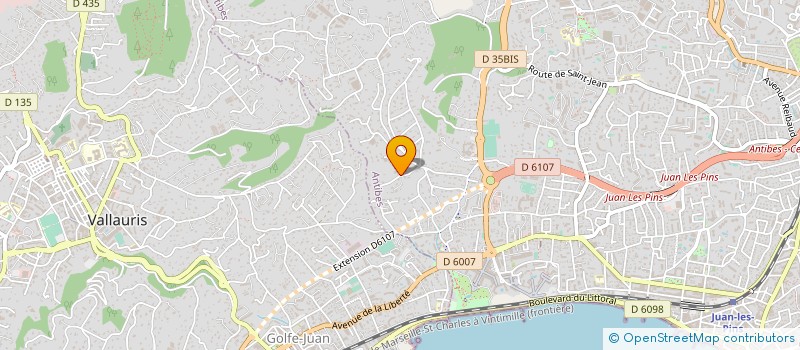 localisation de l'entreprise SCI DOMAINE DU MONTVERT à ANTIBES