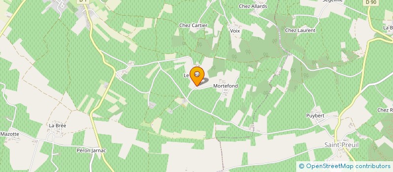 localisation de l'entreprise SCI DOMAINE DU PIBLE  SEGONZAC