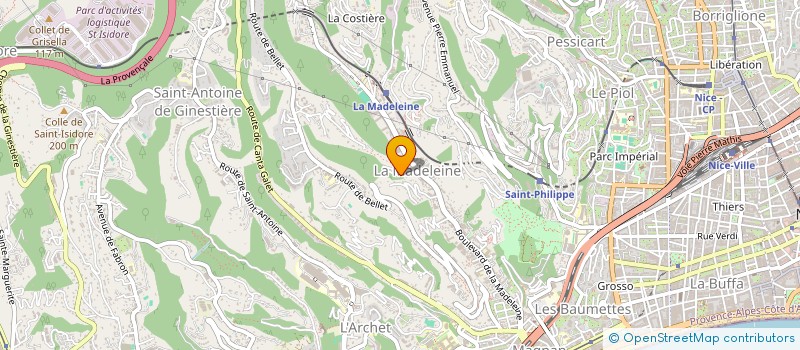 localisation de l'entreprise SCI DOMAINE DU PIOL à NICE