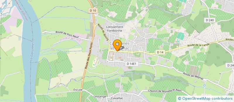 localisation de l'entreprise SCI DOMAINE DU PLATEAU  CAMBLANES-ET-MEYNAC